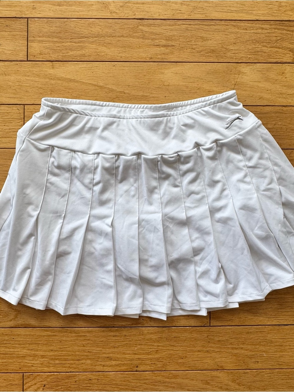 White Pleated Tennis Skort Slazenger Preppy Sporty Mini Skirt M